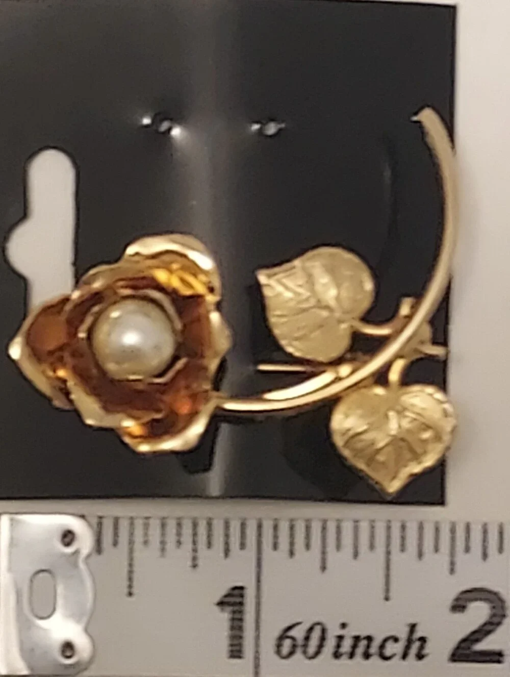 Gold Floral Pearl Brooch - Women's Fashion Accent